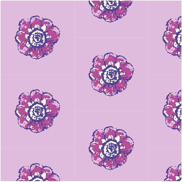 Fabric 10487 | Rustic flower 7