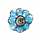 Tkanina 10502 | Rustic flower 6A