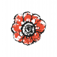 Tkanina 10503 | Rustic flower 5A