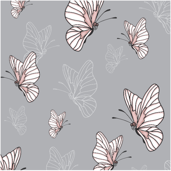 Fabric 10539 | WATAHA - motyle