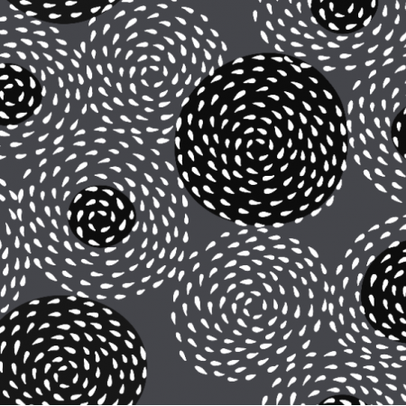 Fabric 10579 | Drop Circles - black & WHITE1