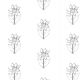 Tkanina 10600 | SUNFLOWER 1 - gray and white pattern