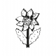 Fabric 10606 | SUNFLOWER 2 - gray and white pattern