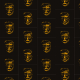 Fabric 10637 | MAsK 2 ORANGE AND BLACK pattern