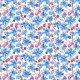 Fabric 10687 | cornflowers and raspberry