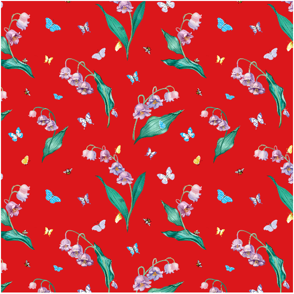 Fabric 10691 | MAYLILY RED