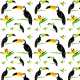Tkanina 10693 | tukany w tropikach