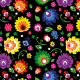 Fabric 10701 | Folk - kwiatki