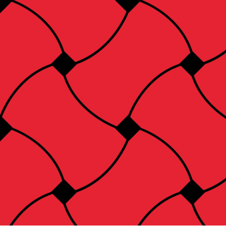 Tkanina 10721 | Doodle Pattern RED