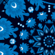 Fabric 10734 | Folk - mandala-niebieski
