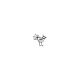 Tkanina 10757 | Little bird  white and black pillow