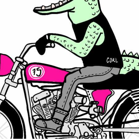 Fabric 10764 | moto krokodyl2