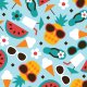 Tkanina 10770 | PINEAPPLE WATERMELON ICECREAM