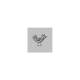 Tkanina 10789 | BIRD - grey and black pillow