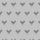 Tkanina 10829 | Bird - black and grey pattern