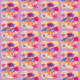 Tkanina 10831 | colours of summer 4 - colourfull pattern