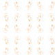 Tkanina 10834 | Fox 2 white nad orange pattern