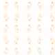 Fabric 10834 | Fox 2 white nad orange pattern