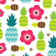 Tkanina 10894 | pineapple tropical summer