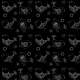 Tkanina 10914 | ptaki black