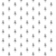 Fabric 11019 | little robot - black and white pattern for kids