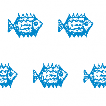 Tkanina 11132 | blue fish 2
