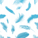 Tkanina 11230 | blue feathers