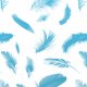 Fabric 11230 | blue feathers