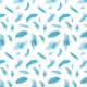 Fabric 11230 | blue feathers