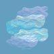 Tkanina 11305 | Clouds - pattern for pillow