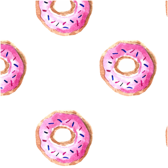 Fabric 11413 | Pink donuts0