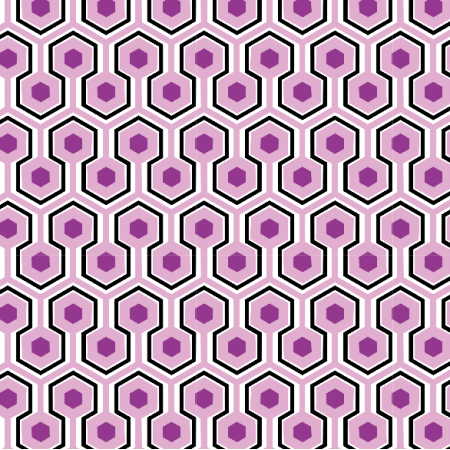 Tkanina 11447 | Pink Hexagon XS