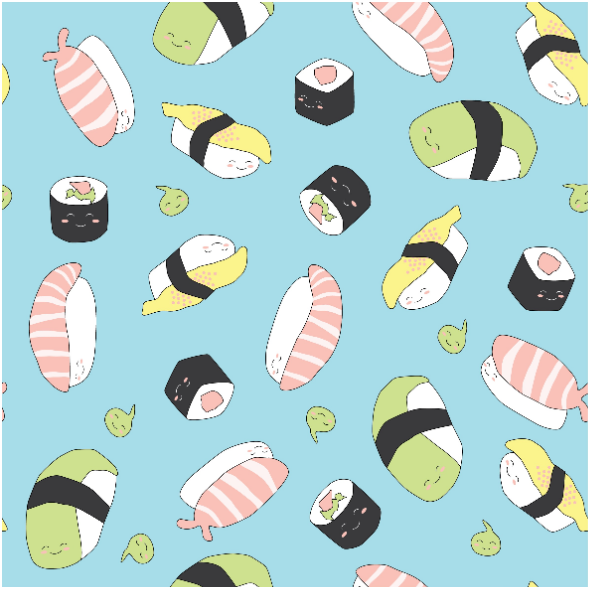 Fabric 11461 | Sushi SŁODKIE miŁe