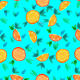 Fabric 11556 | Oranges blue