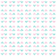 Tkanina 11563 | pink and mint birds pattern 2