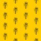 Fabric 11690 | SunFlower yellow and black pattern