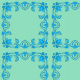 Fabric 11730 | Niebieskie liście