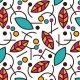 Fabric 11787 | COLORFUL ABSTRACT GEOMETRIC PATTERN