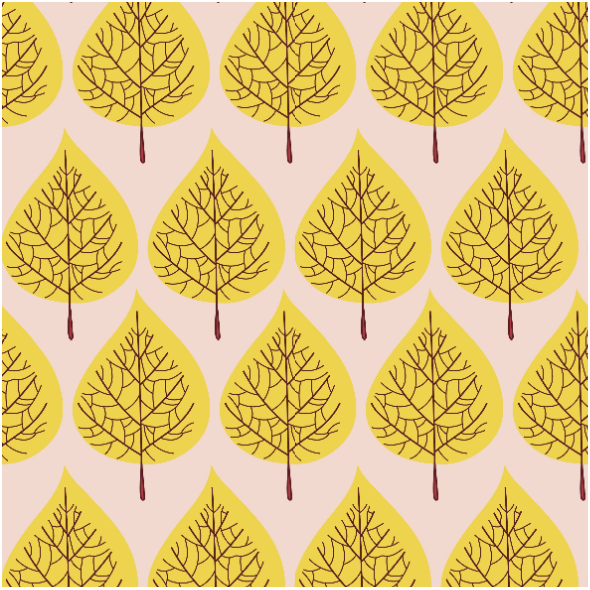 Fabric 11799 | Drzewa jesienne PASTEL 