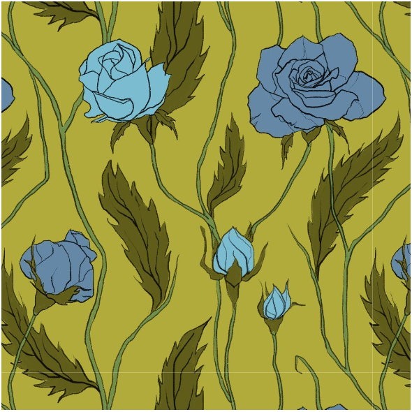 Fabric 11897 | Róże Większe (Kwiaty_6)