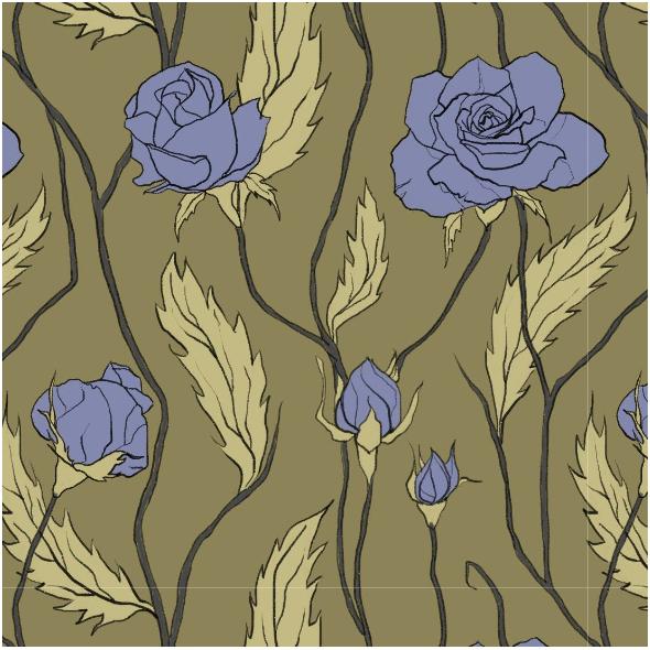 Fabric 11898 | Róże Większe (Kwiaty_7)
