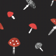 Fabric 11945 | MUCHOMORY CZARNE
