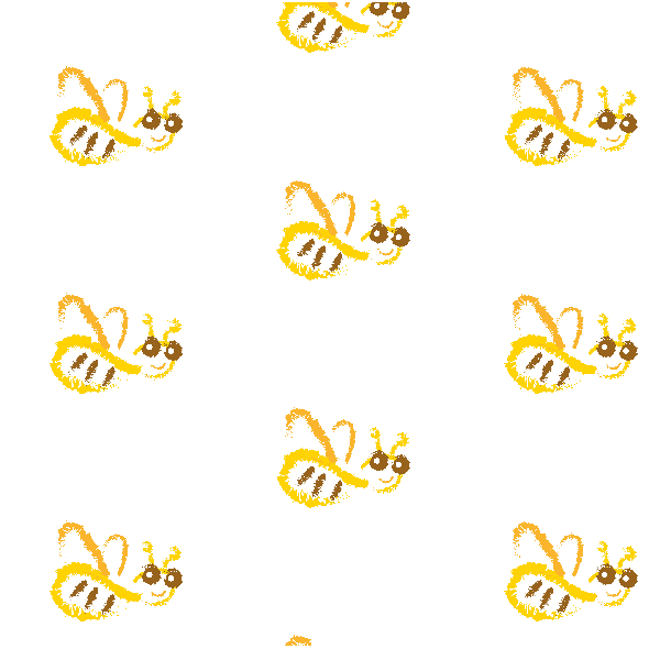Tkanina 11973 | Funny Bee pattern for kids