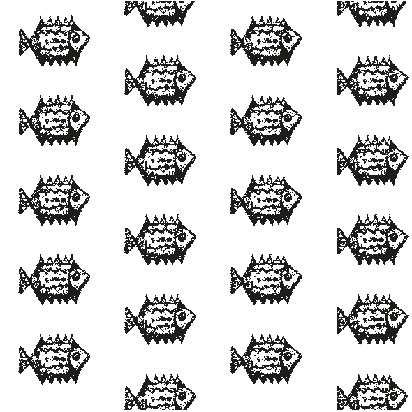 Fabric 12009 | Black fish pattern