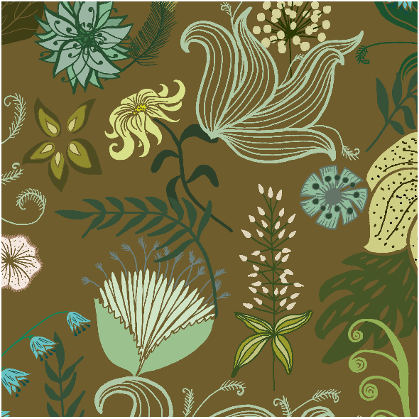 Tkanina 12033 |floral fantasy