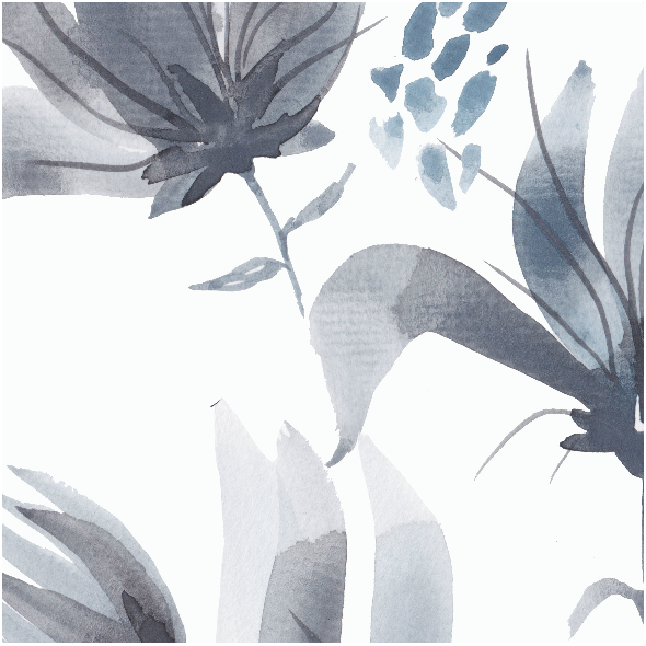 Tkanina 12040 | Dark watercolour floral