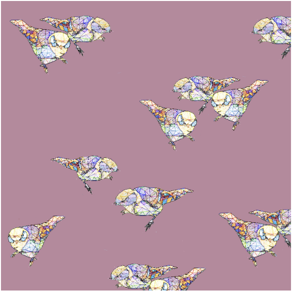 Fabric 12047 | Powder Pink Birds