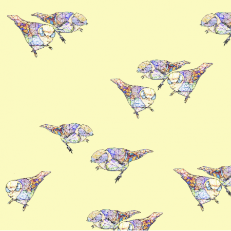Tkanina 12110 | Sun Birds