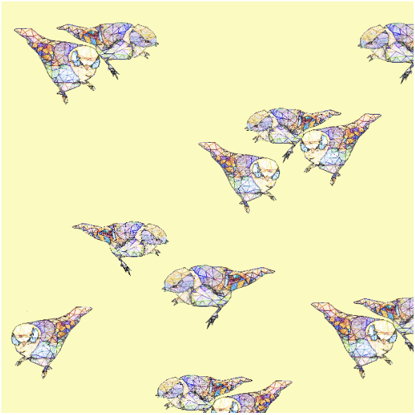 Tkanina 12110 | Sun Birds