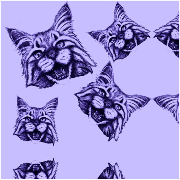 Fabric 12163 | koty robią miau